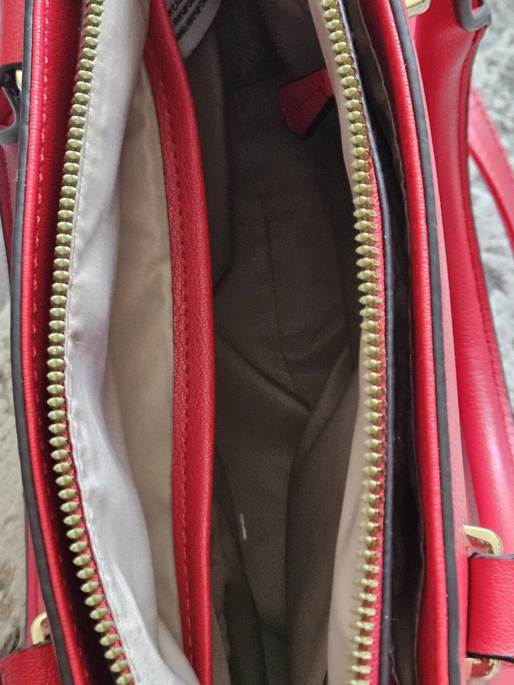 Nine West Red Leather Satchel Bag